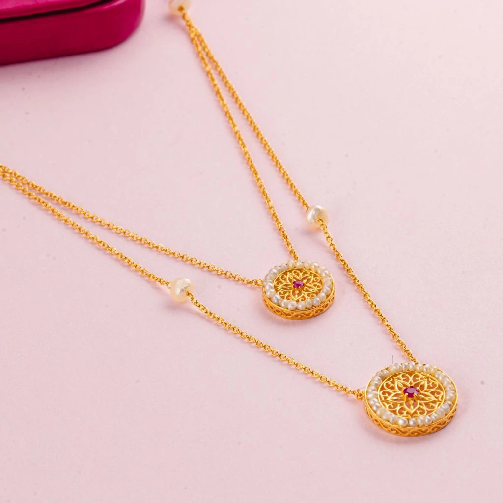 LJ202: FUL Double Chain Necklace